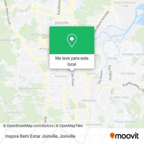 Inspire Bem Estar Joinville mapa