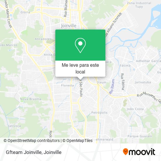Gfteam Joinville mapa