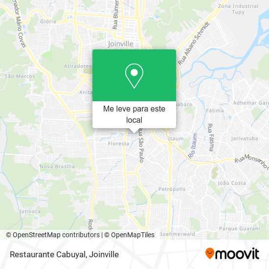 Restaurante Cabuyal mapa