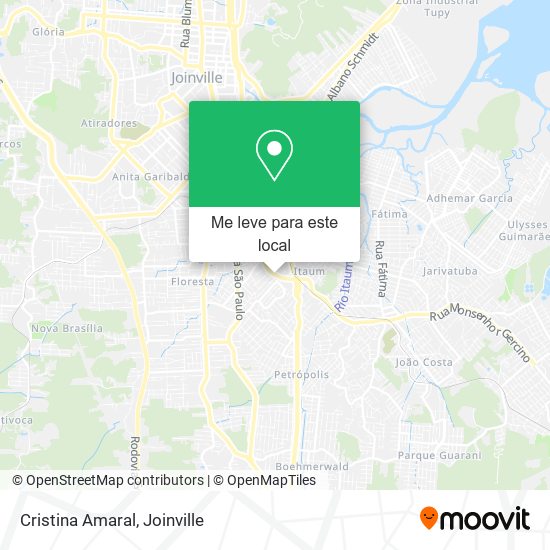 Cristina Amaral mapa