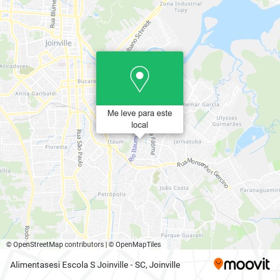 Alimentasesi Escola S Joinville - SC mapa
