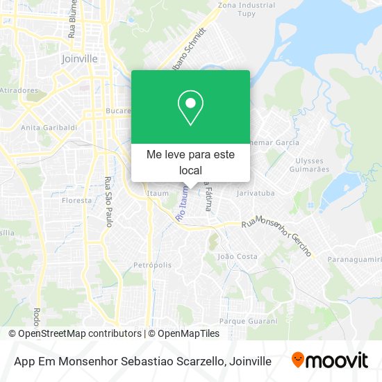 App Em Monsenhor Sebastiao Scarzello mapa