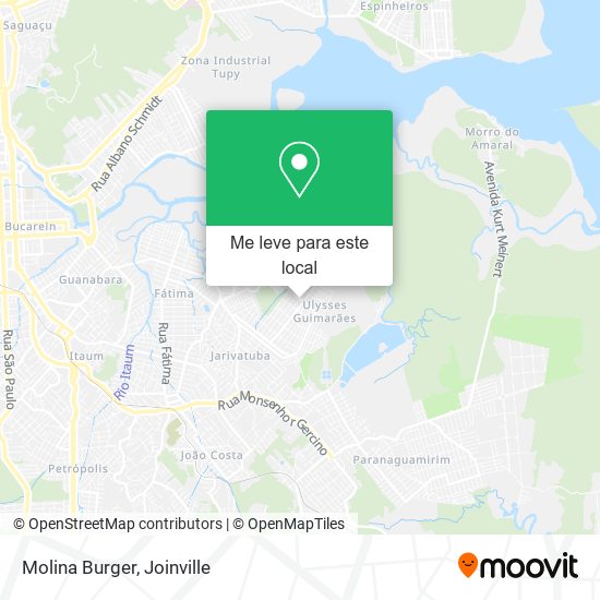 Molina Burger mapa