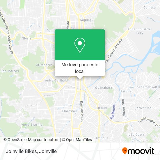 Joinville Bikes mapa