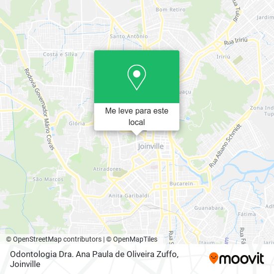 Odontologia Dra. Ana Paula de Oliveira Zuffo mapa