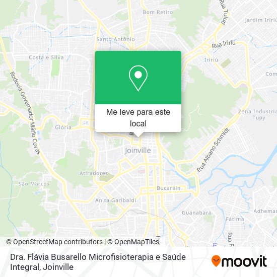 Dra. Flávia Busarello Microfisioterapia e Saúde Integral mapa