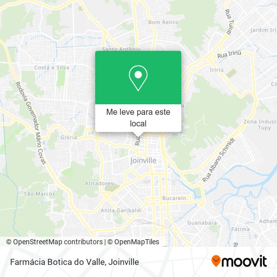 Farmácia Botica do Valle mapa