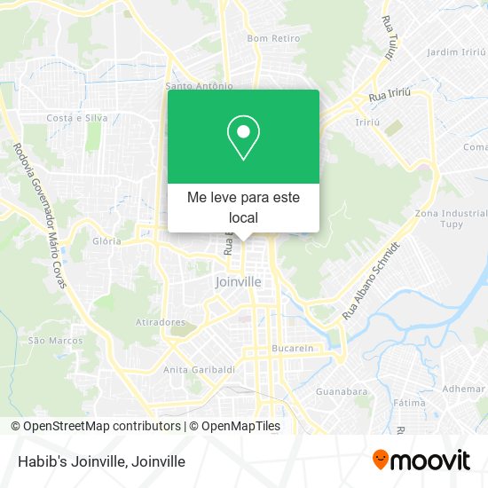 Habib's Joinville mapa