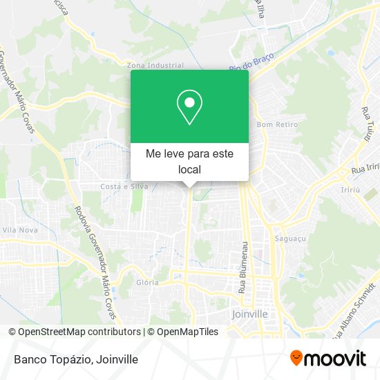Banco Topázio mapa