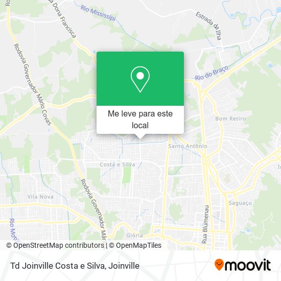 Td Joinville Costa e Silva mapa