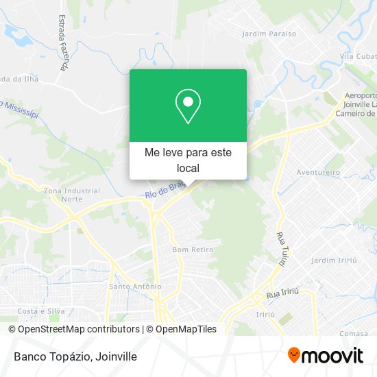 Banco Topázio mapa