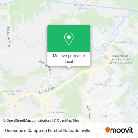 Quiosque e Campo de Futebol Nass mapa