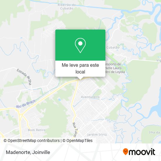 Madenorte mapa