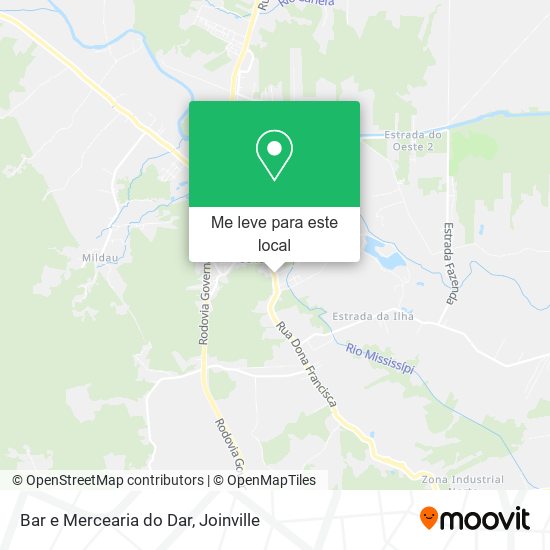 Bar e Mercearia do Dar mapa