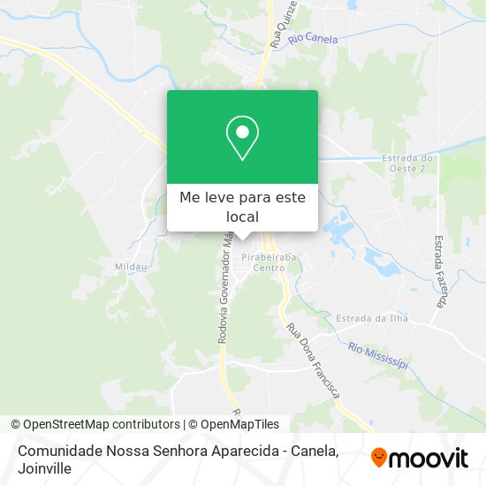 Comunidade Nossa Senhora Aparecida - Canela mapa