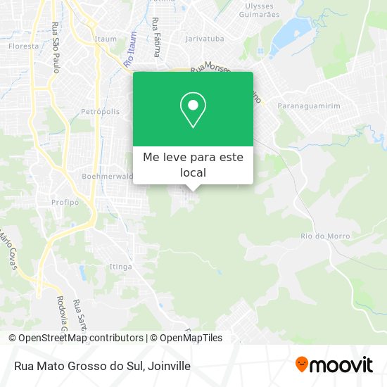 Rua Mato Grosso do Sul mapa