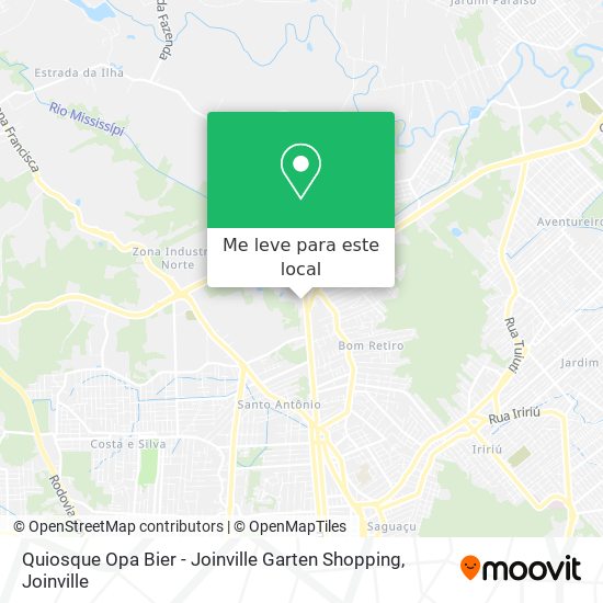 Quiosque Opa Bier - Joinville Garten Shopping mapa