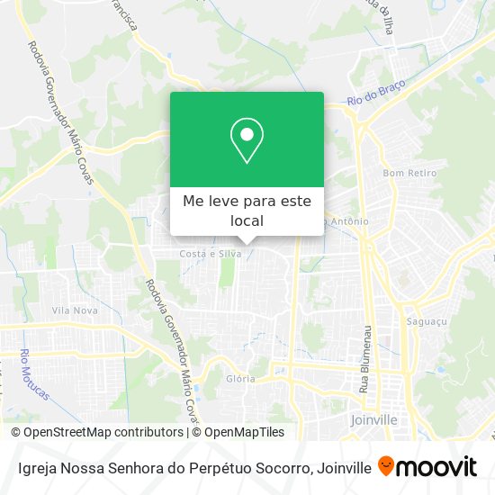 Igreja Nossa Senhora do Perpétuo Socorro mapa