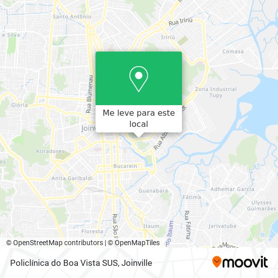 Policlínica do Boa Vista SUS mapa
