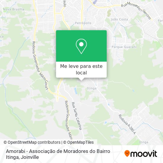 Amorabi - Associação de Moradores do Bairro Itinga mapa