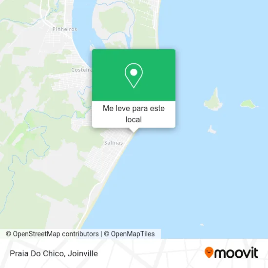 Praia Do Chico mapa