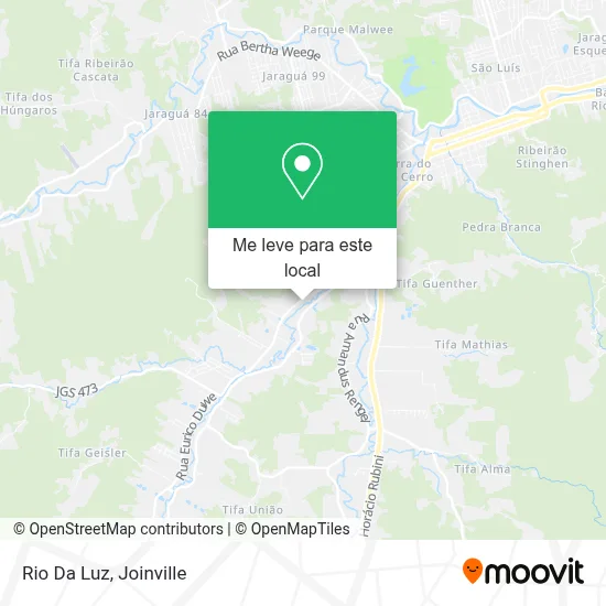 Rio Da Luz mapa