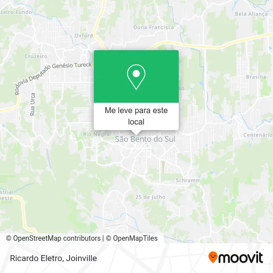 Ricardo Eletro mapa