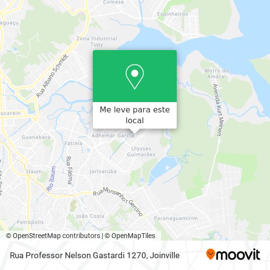 Rua Professor Nelson Gastardi 1270 mapa