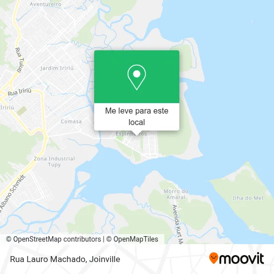 Rua Lauro Machado mapa