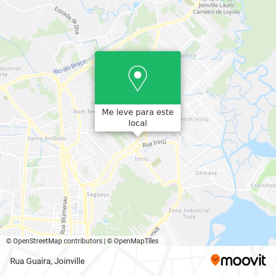 Rua Guaira mapa