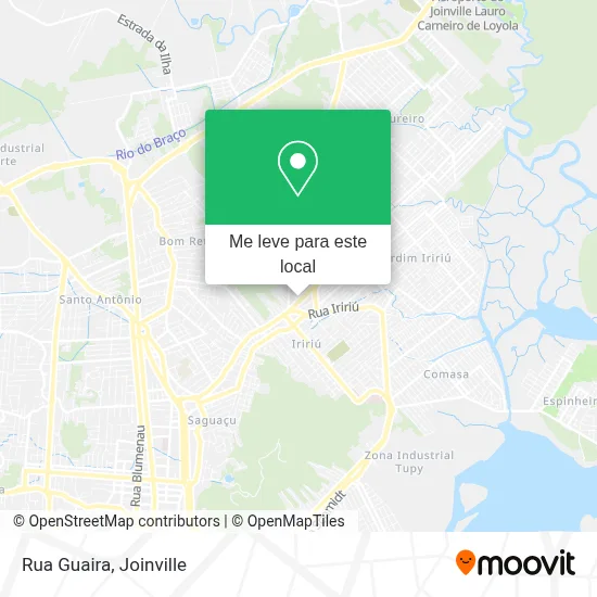 Rua Guaira mapa