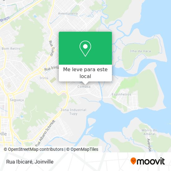 Rua Ibicaré mapa