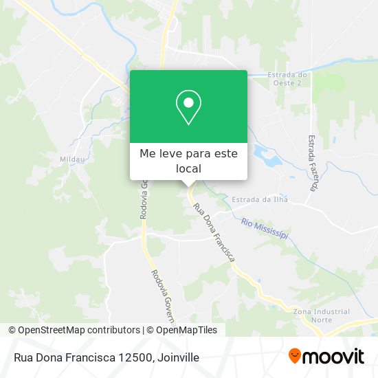 Rua Dona Francisca 12500 mapa