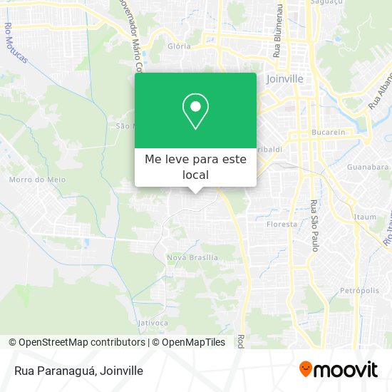 Rua Paranaguá mapa