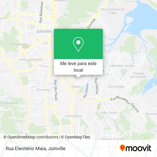 Rua Eleotério Maia mapa
