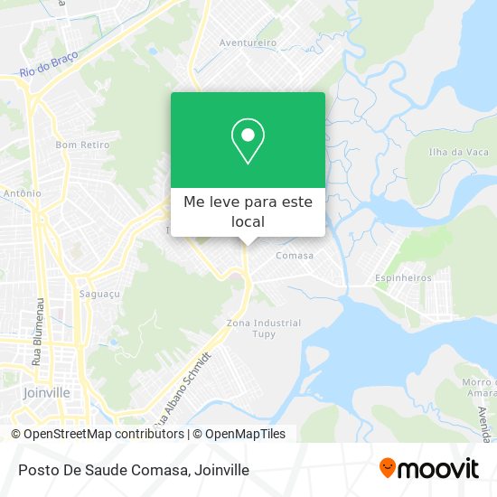 Posto De Saude Comasa mapa
