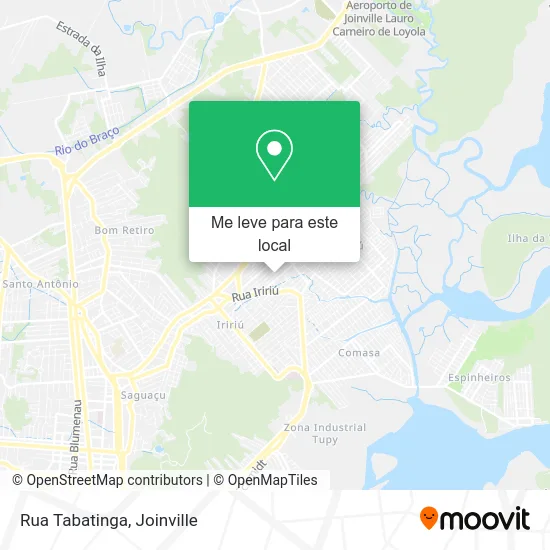 Rua Tabatinga mapa