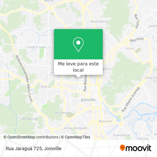 Rua Jaraguá 725 mapa