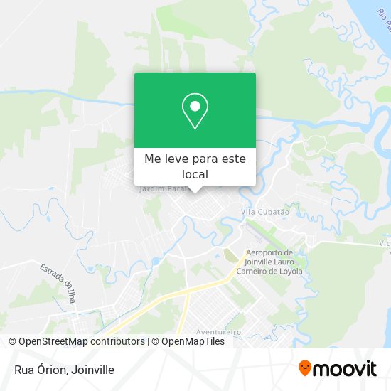 Rua Órion mapa