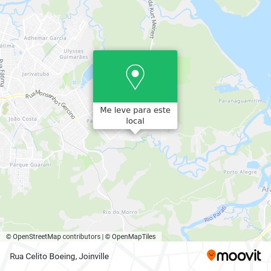 Rua Celito Boeing mapa
