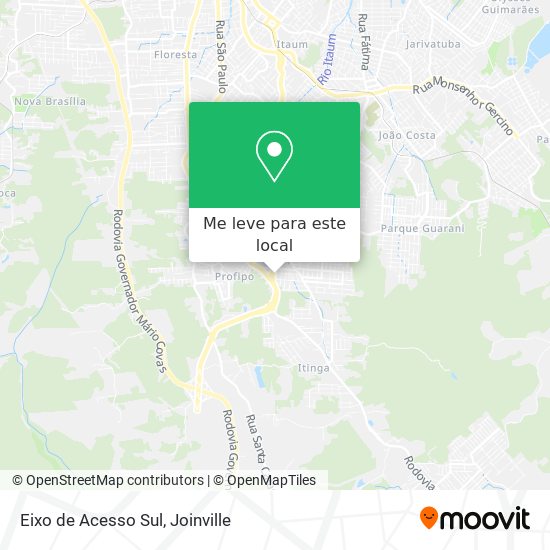 Eixo de Acesso Sul mapa