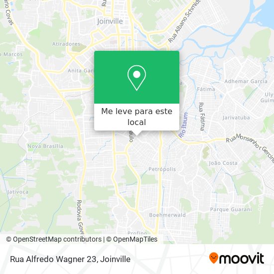 Rua Alfredo Wagner 23 mapa
