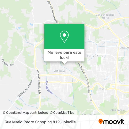 Rua Mario Pedro Schoping 819 mapa
