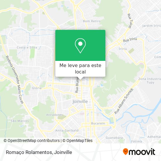 Romaço Rolamentos mapa