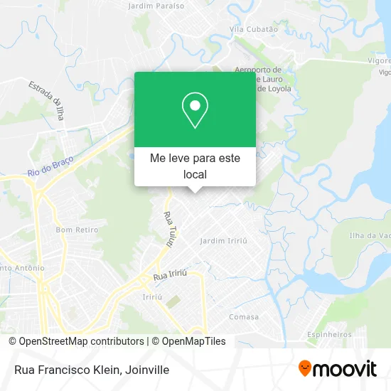 Rua Francisco Klein mapa