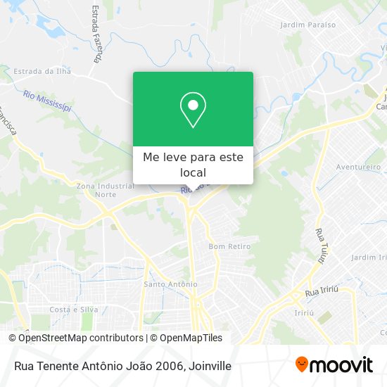 Rua Tenente Antônio João 2006 mapa