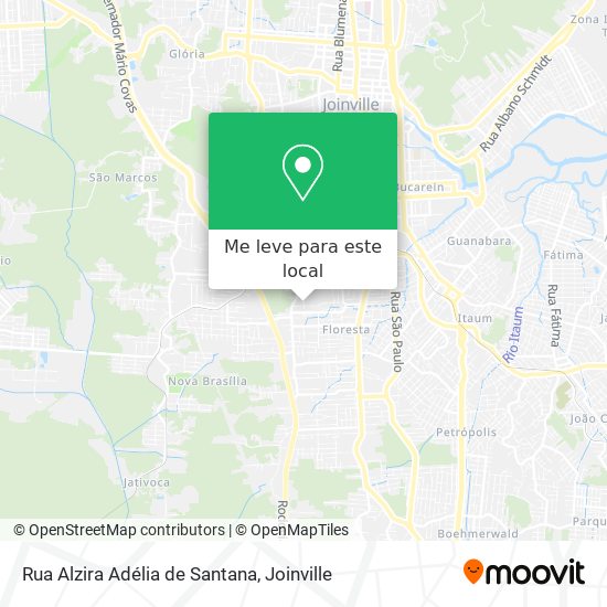 Rua Alzira Adélia de Santana mapa