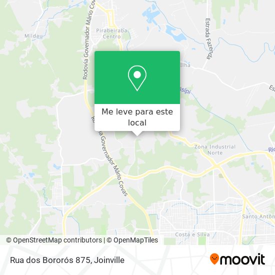 Rua dos Bororós 875 mapa