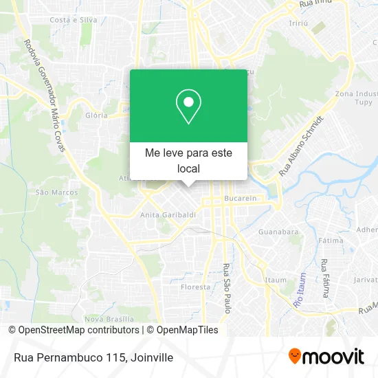 Rua Pernambuco 115 mapa