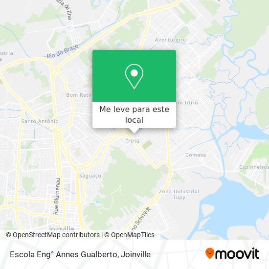 Escola Eng° Annes Gualberto mapa